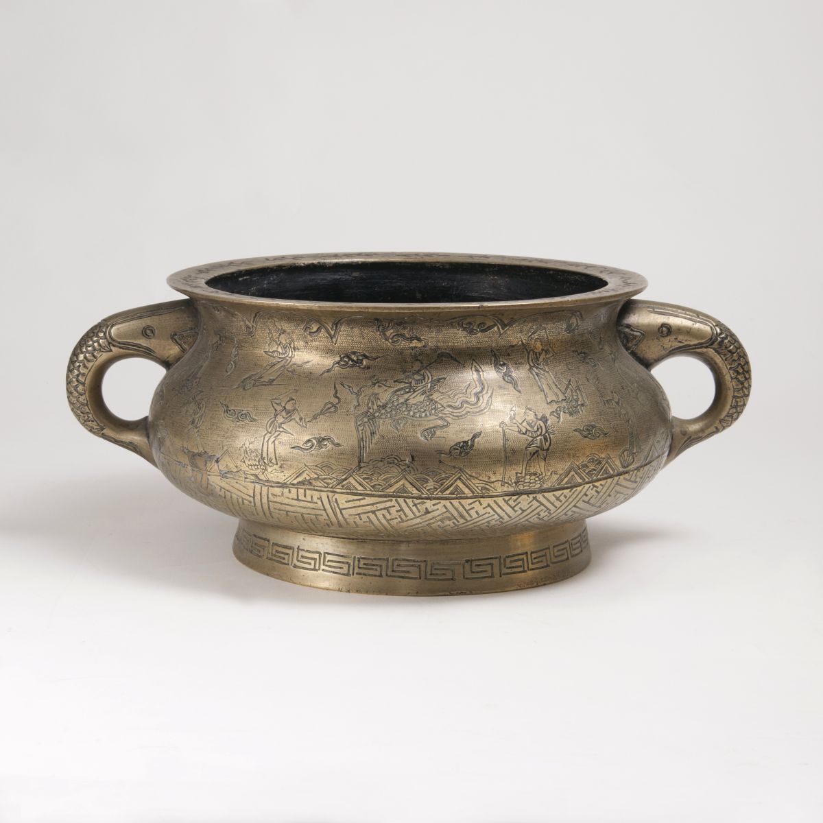 A Large Incense Burner with Figural Scenes A Large Incense Burner with Figural Scenes