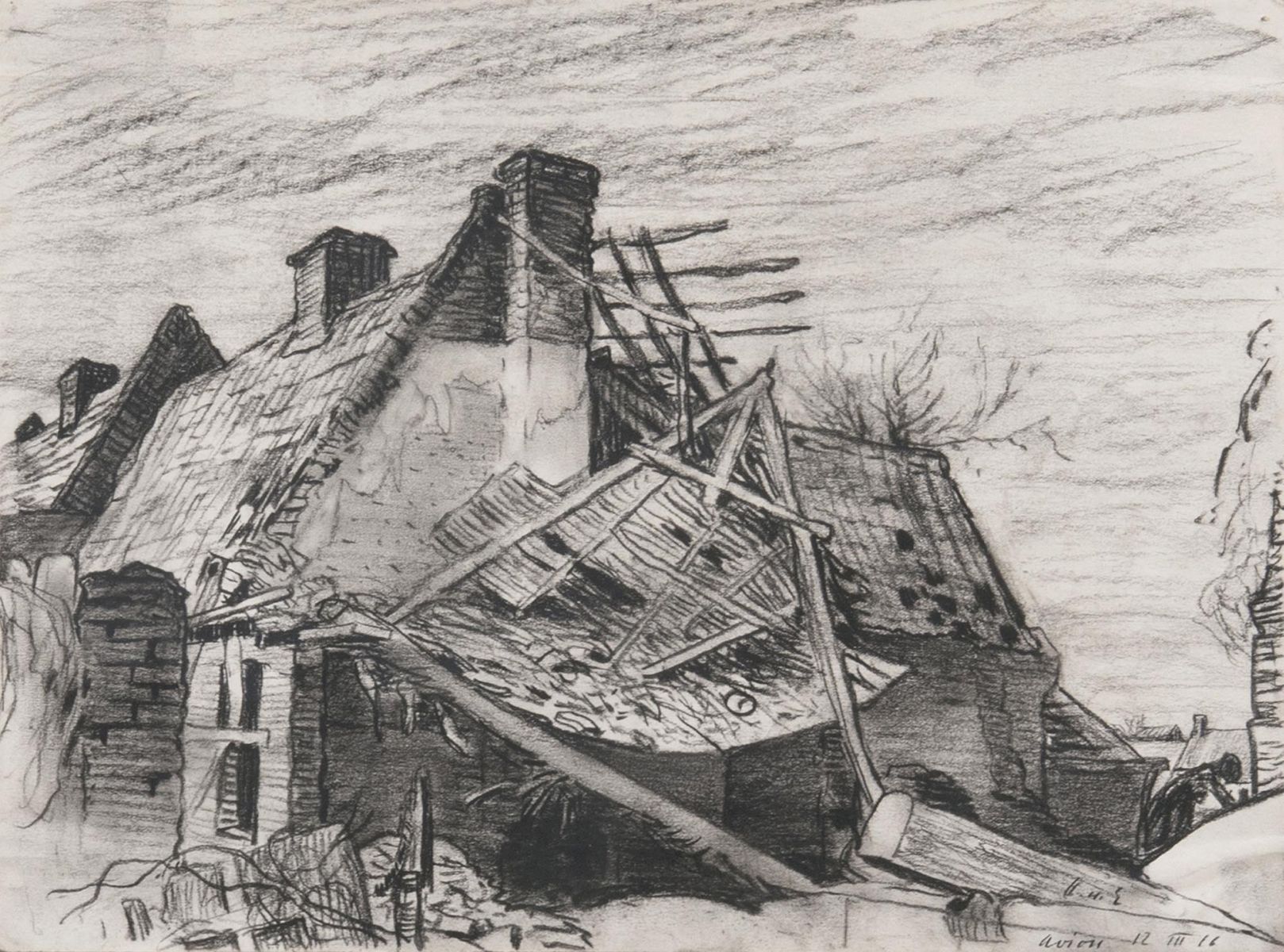 Konvolut Zeichnungen: An der Westfront III - Bild 4