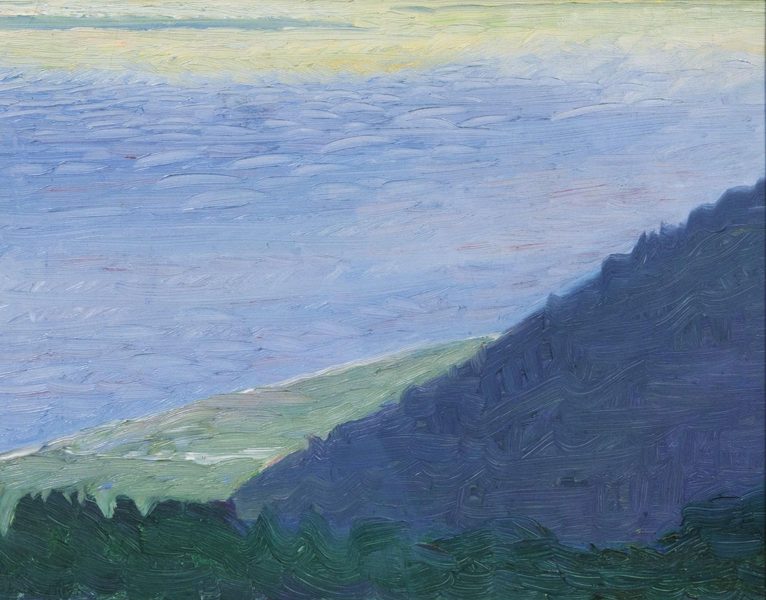 Otto Illies - View onto the Elbe View onto the Elbe