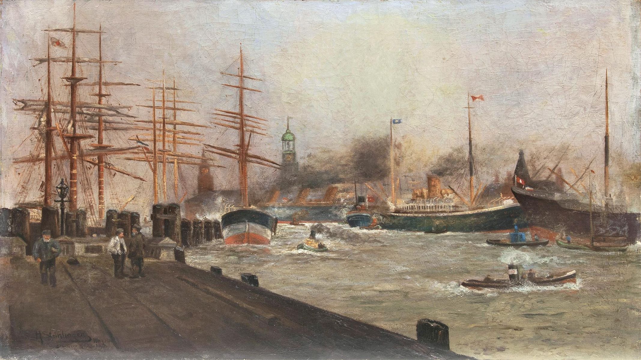 Heinrich Steinhagen - Blick von Hansahöft Blick von Hansahöft