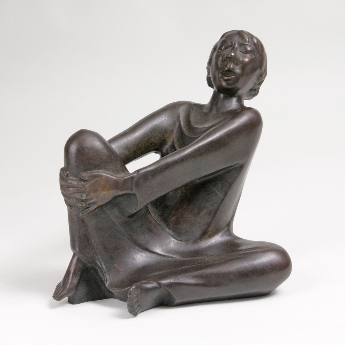 Ernst Barlach - A Figure 'Singing Man' A Figure 'Singing Man'
