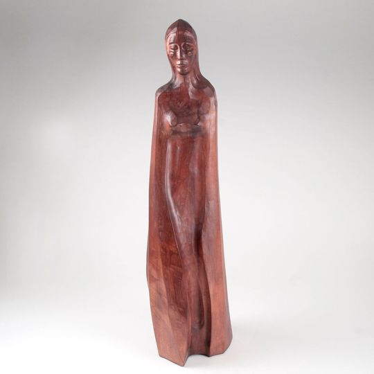 A wooden sculpture 'Maria'
