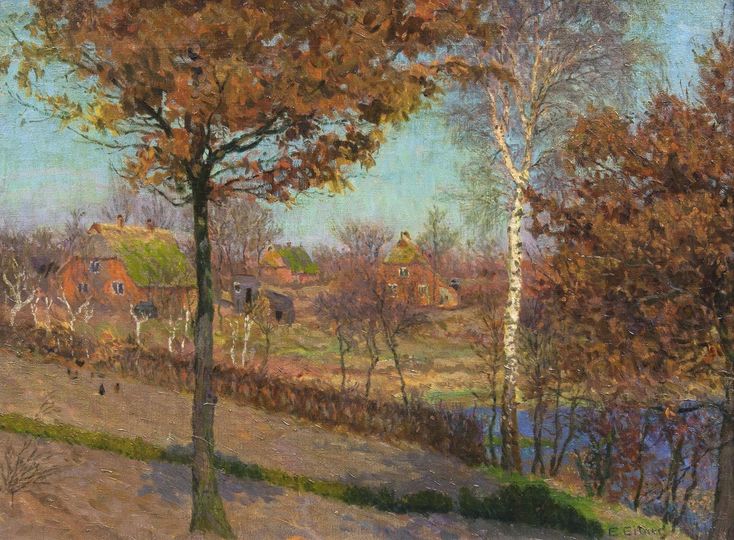 Dorf im Vorfrühling - Hummelsbüttel