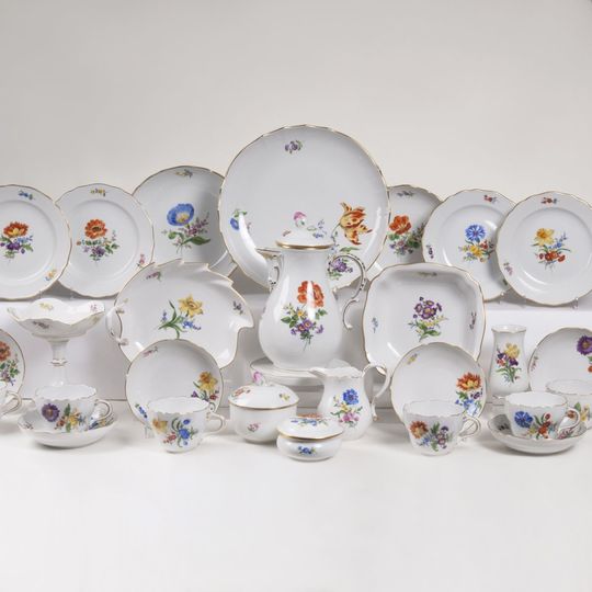 A Coffee Service 'Deutsche Blume' for 6 Persons