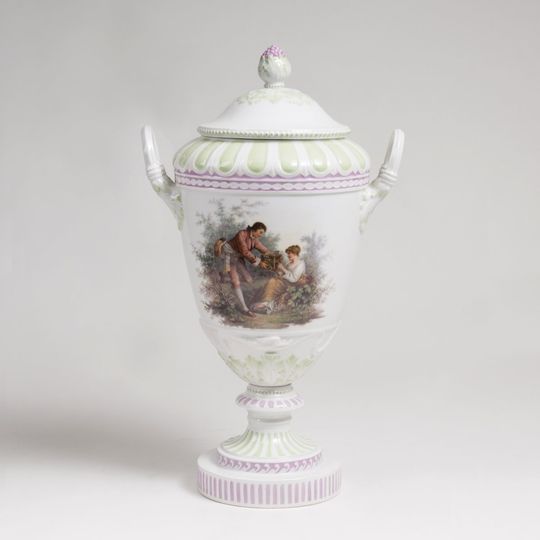 A Large Lidded Vase 'A Symbol of Love'