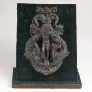 A Doorknocker with Neptune and Two Hippocamps