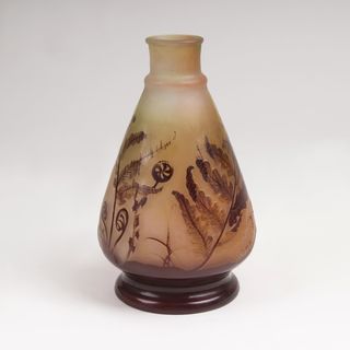 An Early Gallé Vase with Fern