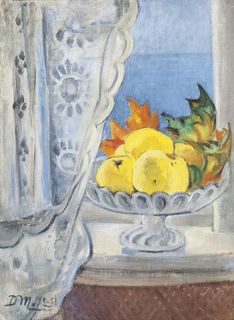 Glass Bowl with Fruits