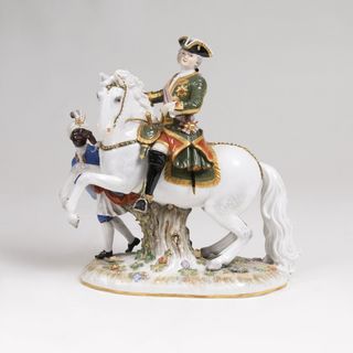 A Figure Group 'Empress Elizabeth of Russia on Horseback'