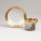 A Parisian Cup with View of a Castle in GrisailleTechnique - image 2