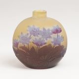 A Rare Gallé Flacon Vase with Anemones