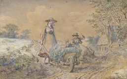 Woman with Pushcart
