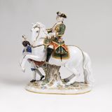A Figure Group 'Empress Elizabeth of Russia on Horseback'
