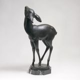 A Large Animal Bronze 'Standing Fawn' - image 1