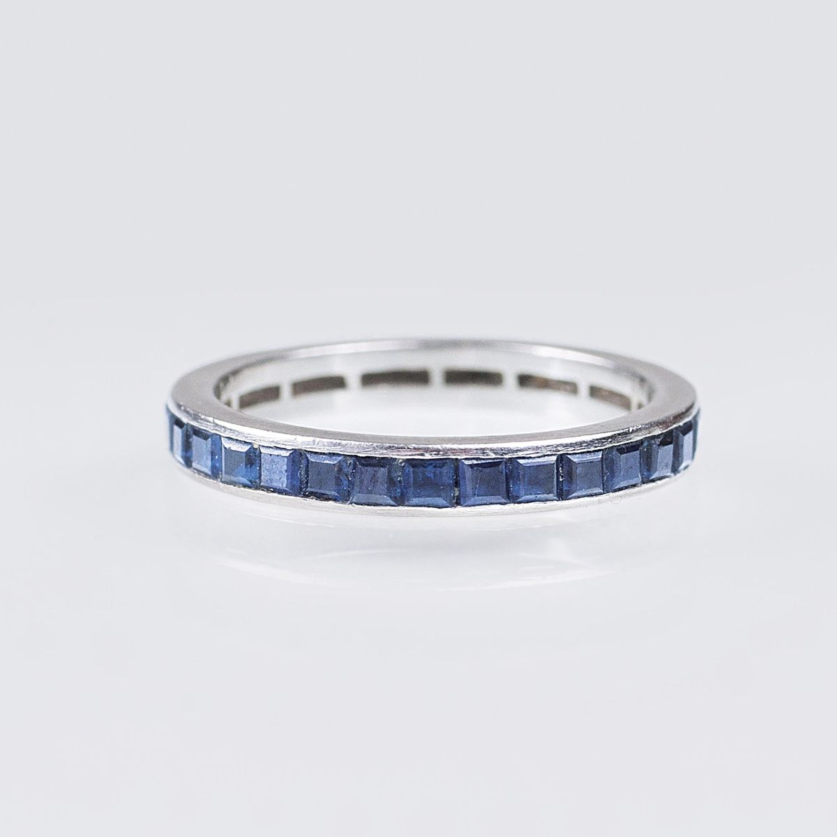 A Sapphire Rivière Ring