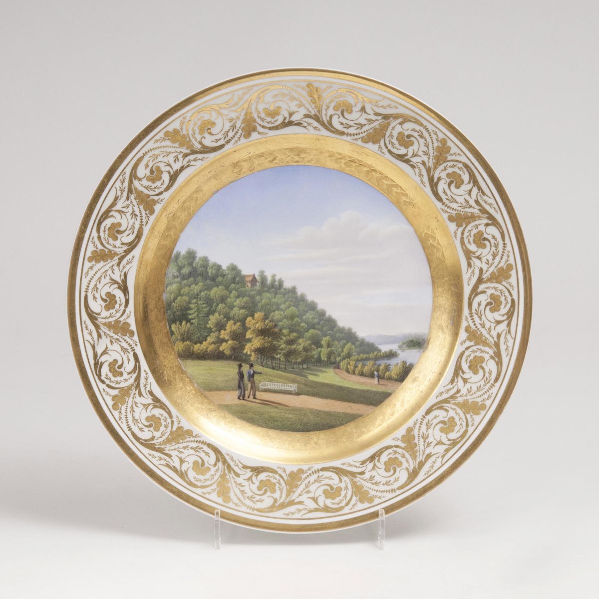 A Plate with View of 'Das Russische Haus bei der Pfaueninsel'