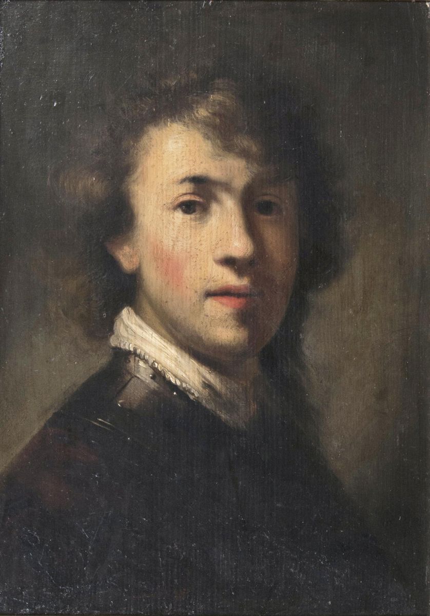Wilhelm Ernst Dietrich, oder Umkreis - Selbstportrait mit Halsberge Selbstportrait mit Halsberge
