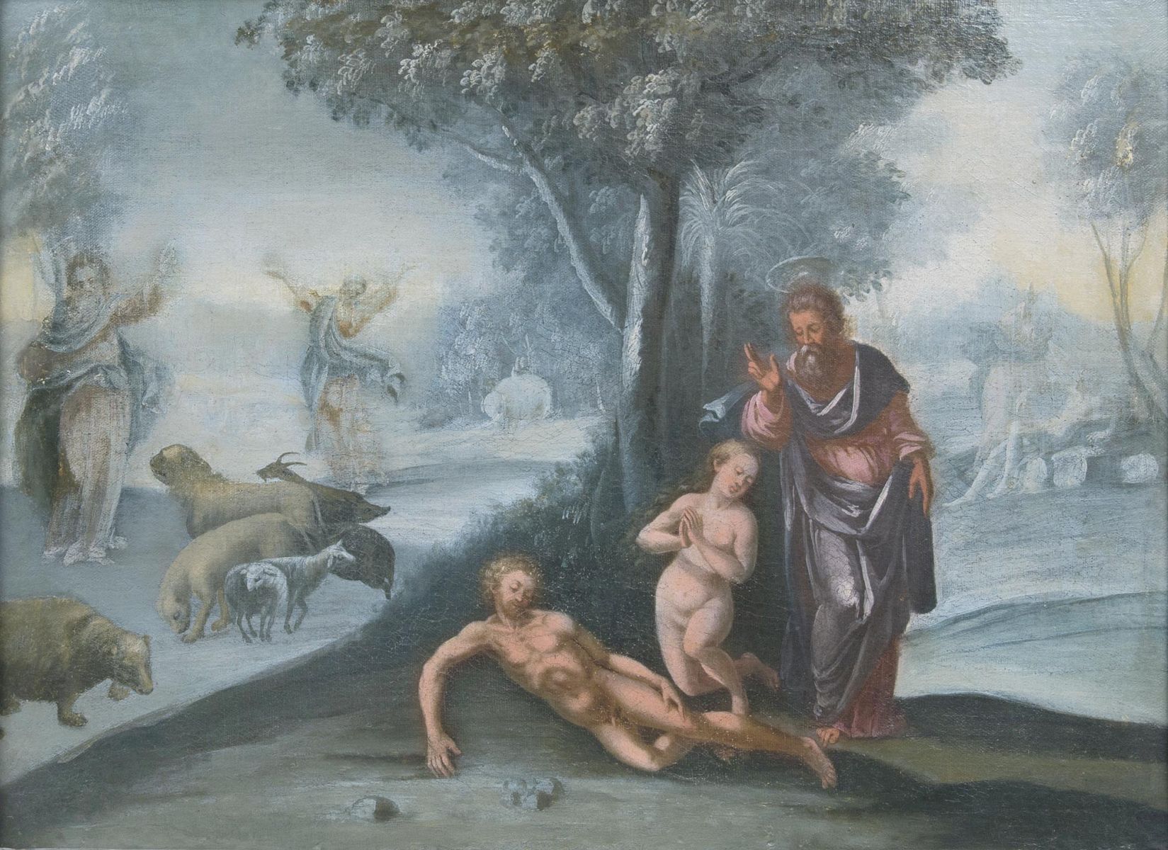 Marten de Vos, Nachfolger - A Rare Series Of 4 Paintings: The Story of first Men A Rare Series Of 4 Paintings: The Story of first Men