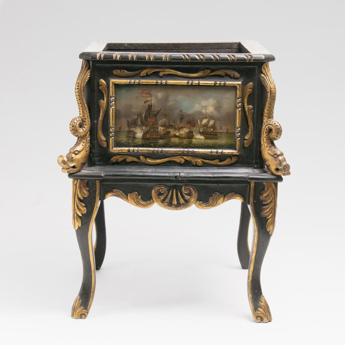 An extraordinary Jardiniere with Dutch Naval Battles An extraordinary Jardiniere with Dutch Naval Battles