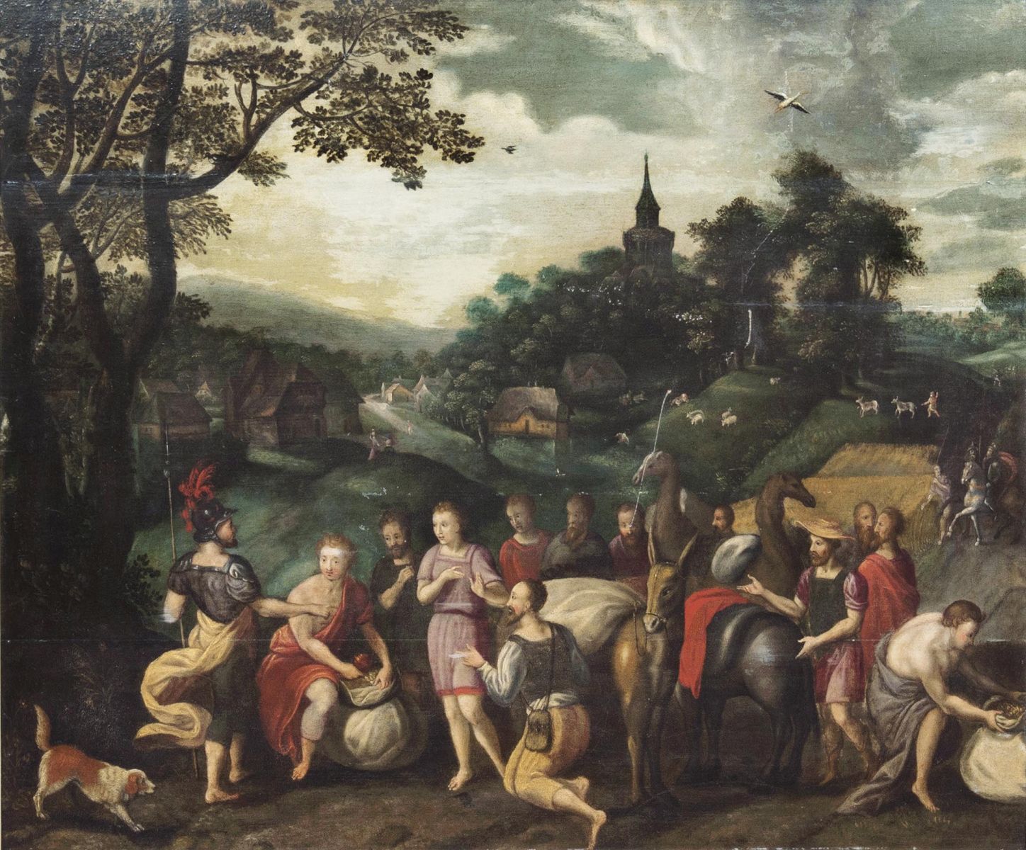 Peeter Sion, zugeschr. - Joseph testing his Brothers Joseph testing his Brothers