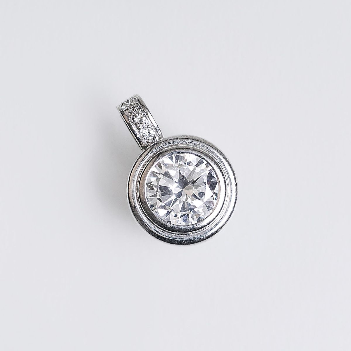 A Solitaire Diamond Pendant