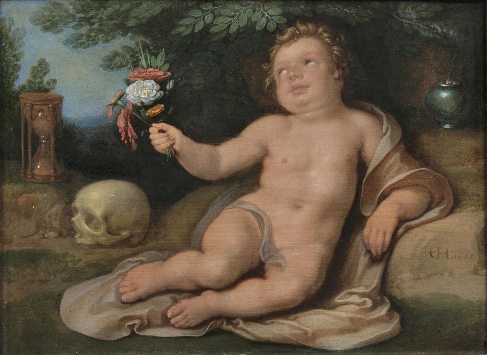 Vanitas mit Putto