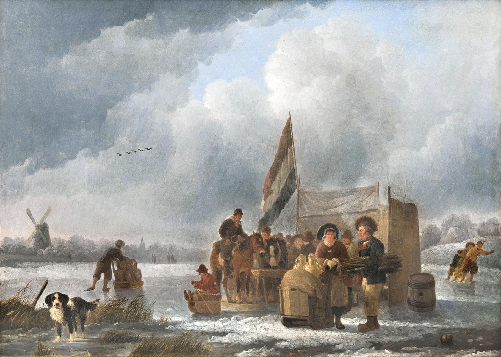 Business on a frozen River