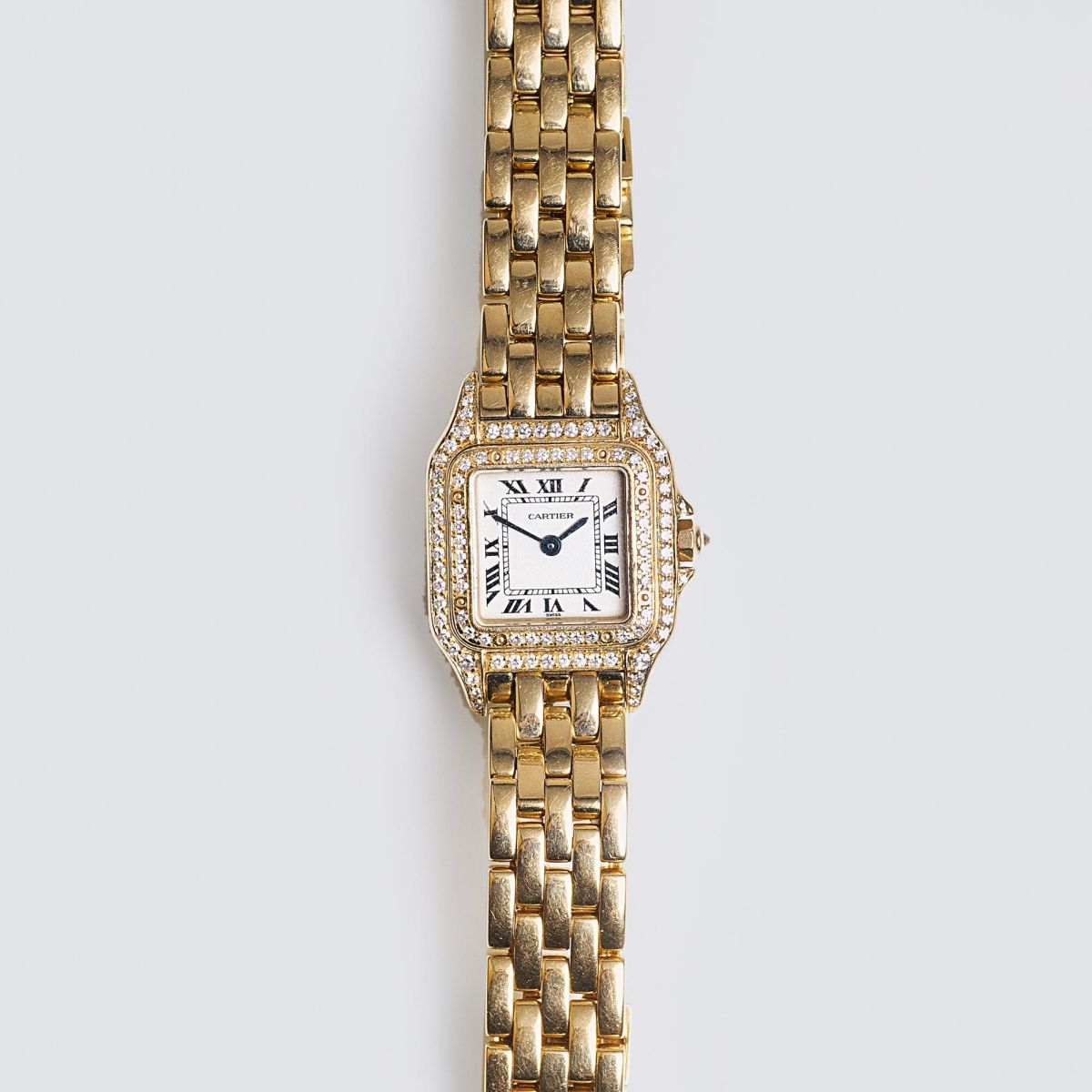 Vintage Damen-Armbanduhr 'Panthere' mit Diamanten