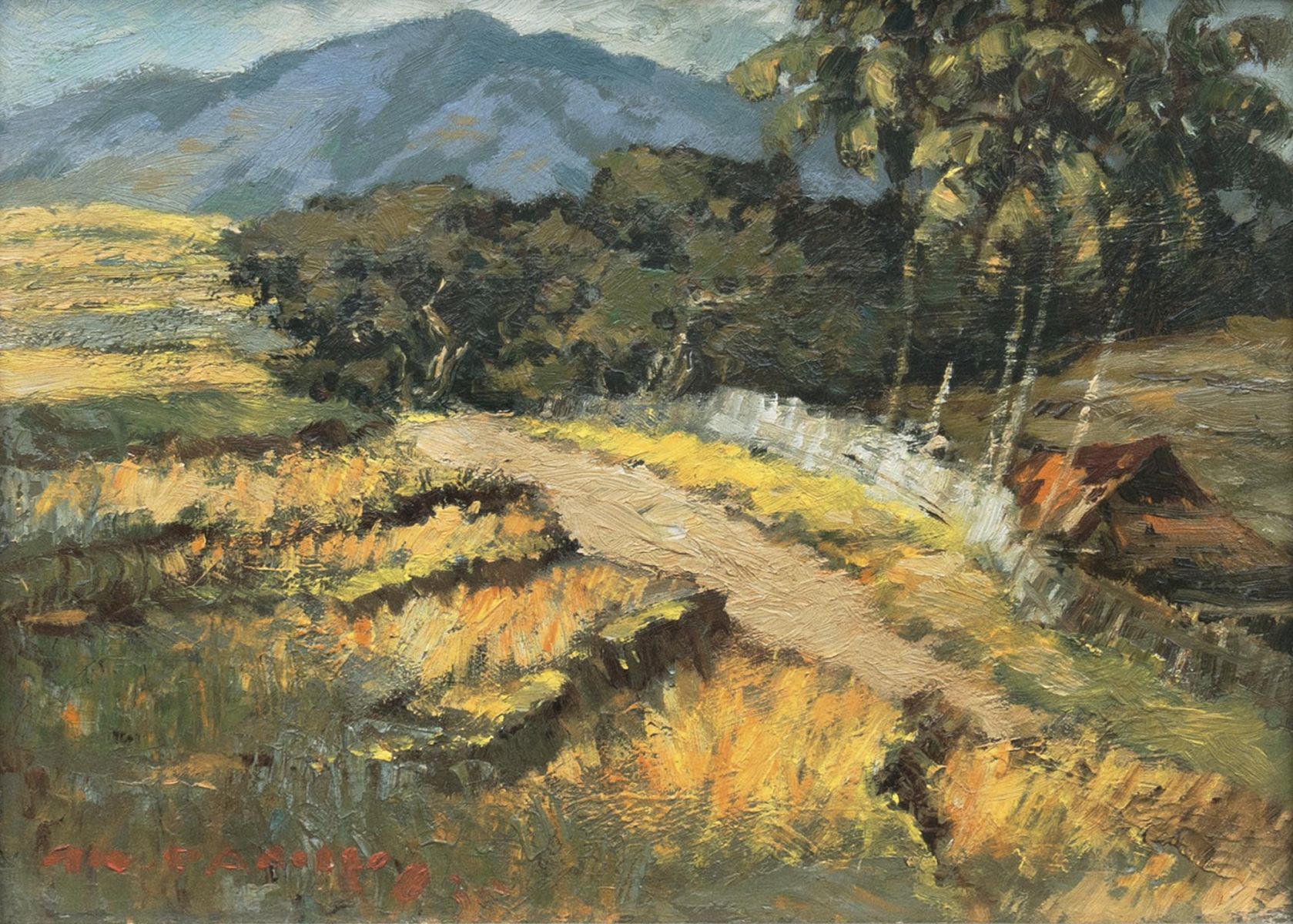 Gerard Pieter Adolfs - Dorf bei Wlingi in Indonesien Dorf bei Wlingi in Indonesien