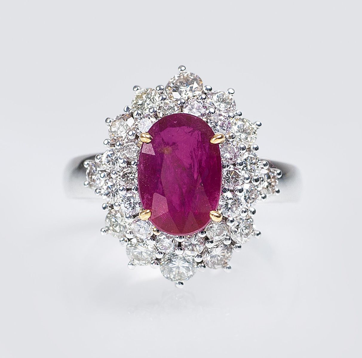 A Ruby Diamond Ring