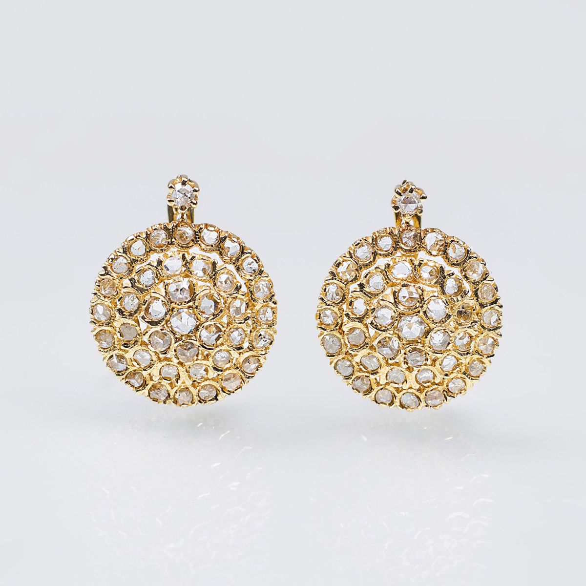 A Pair of Diamond Earrings