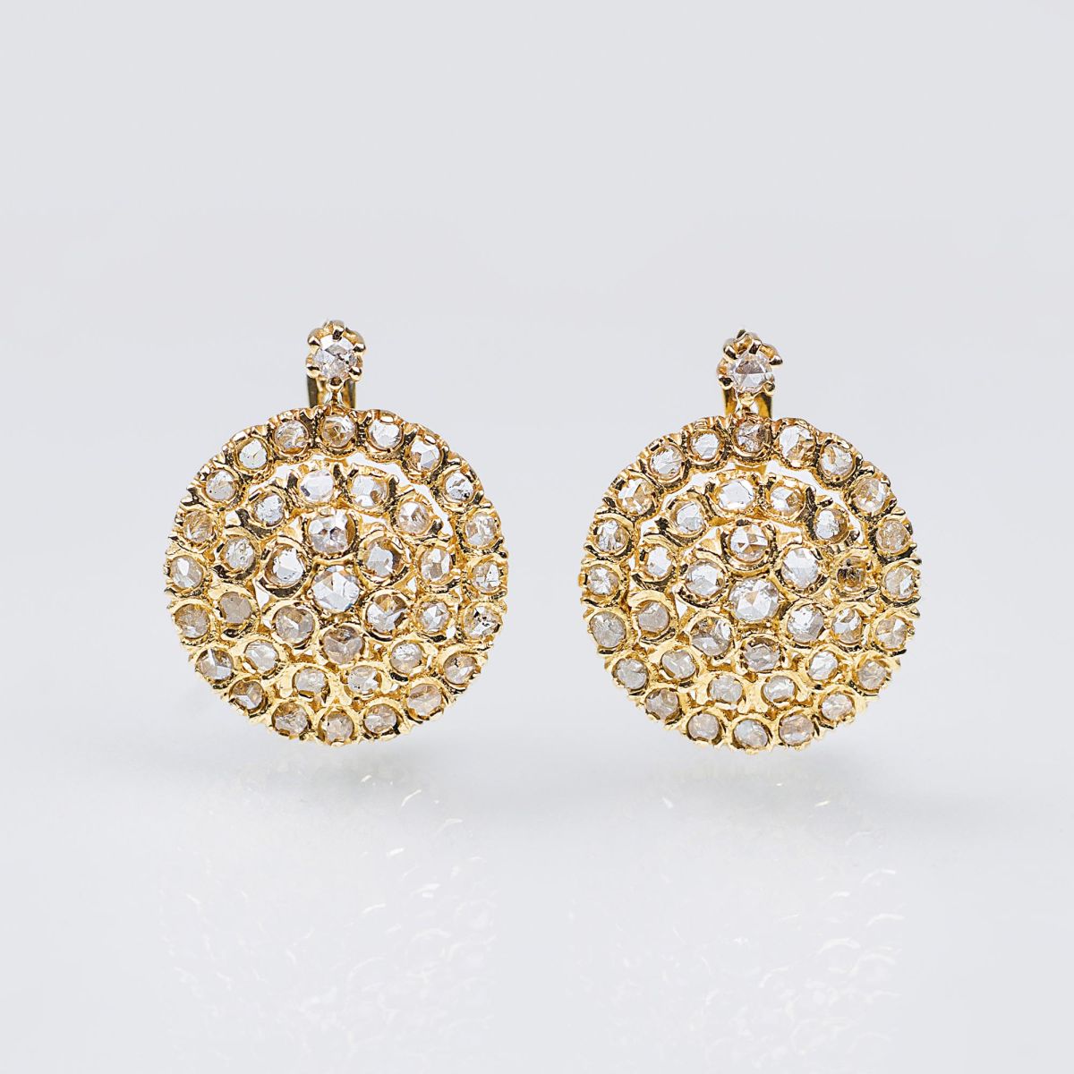 A Pair of Diamond Earrings