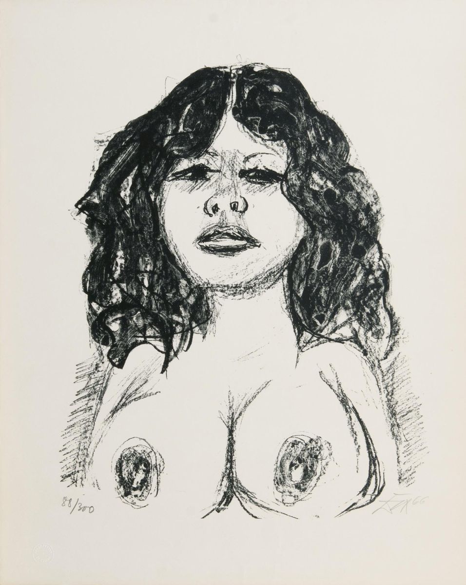 Otto Dix - Halbakt von vorn Halbakt von vorn