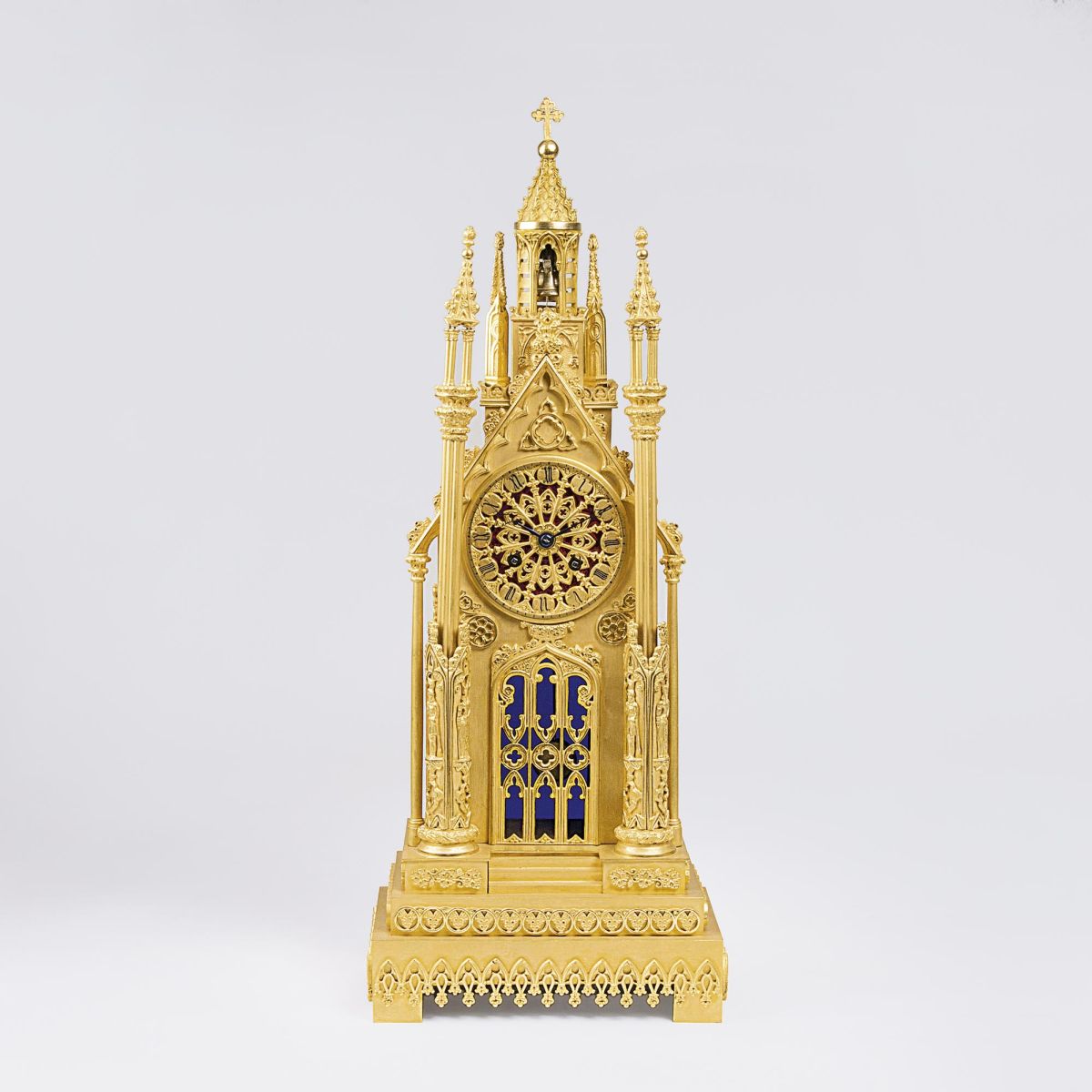 A Charles X. Pendule 'Romantique à la Cathédrale'