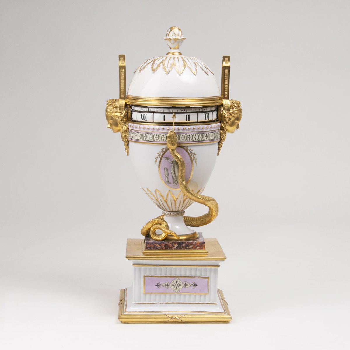 A rare classical Cercle Tournant Vase Clock