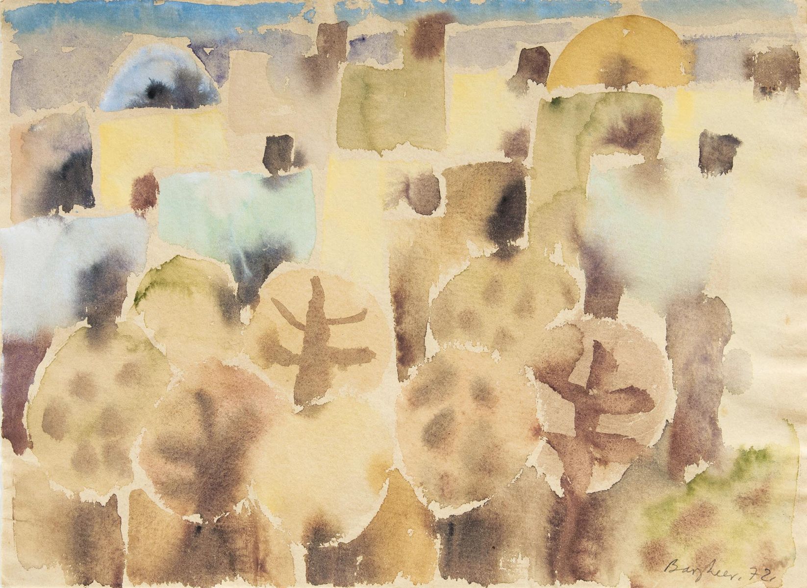 Eduard Bargheer - Village in the South Village in the South