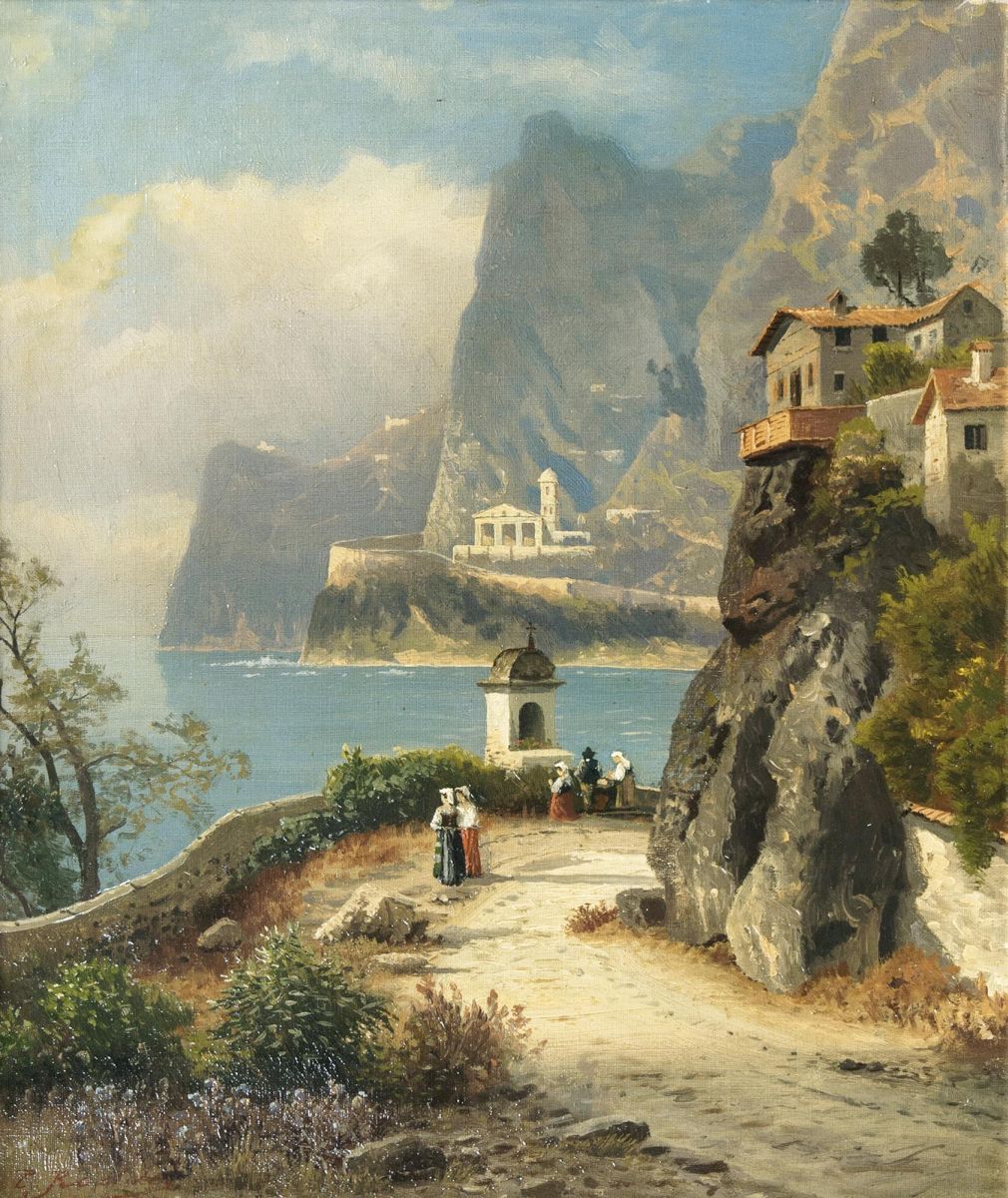Carl Gustav Rodde - An einer italienischen Küste An einer italienischen Küste