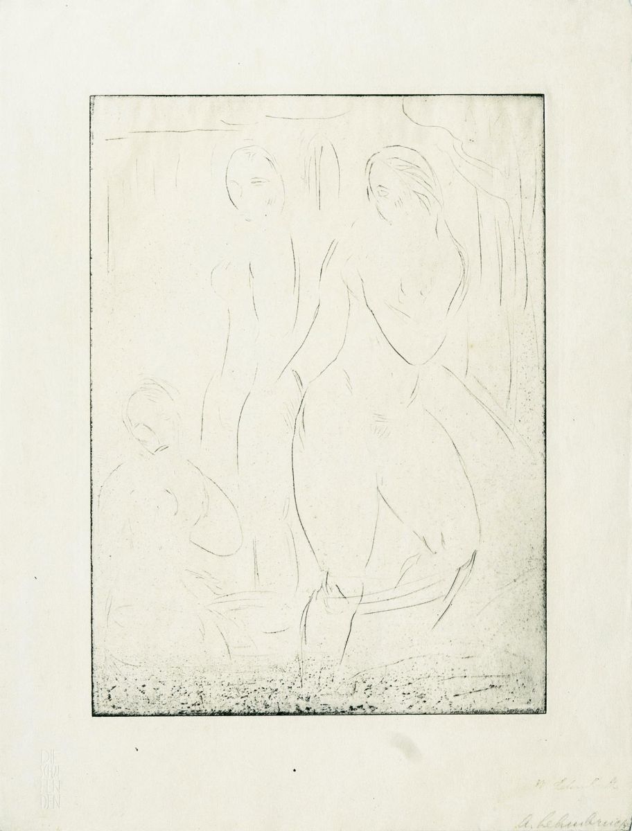 Wilhelm Lehmbruck - Three female Nudes Three female Nudes