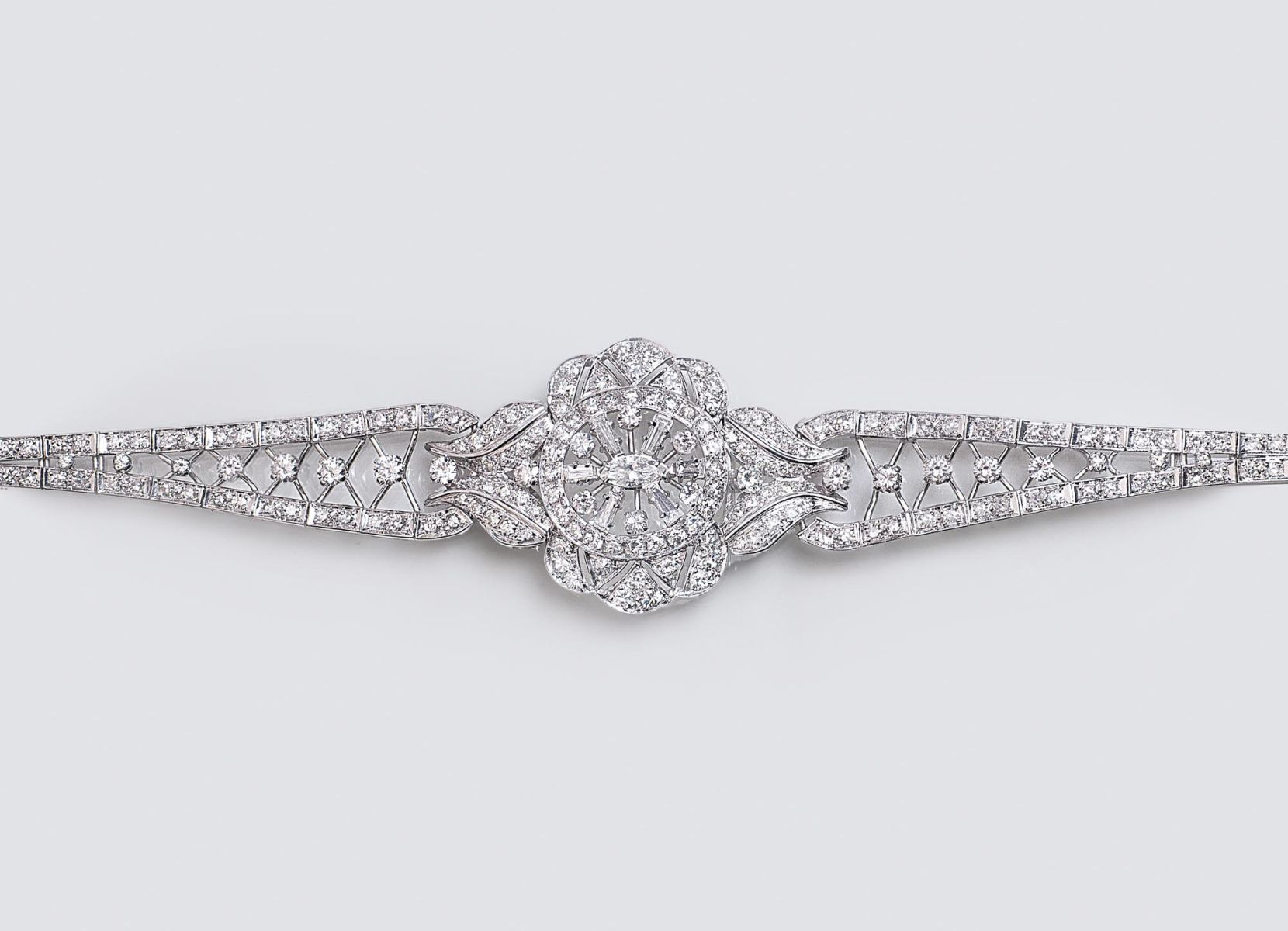 Hochkarätiges 'Belle-Epoque' Diamant-Armband