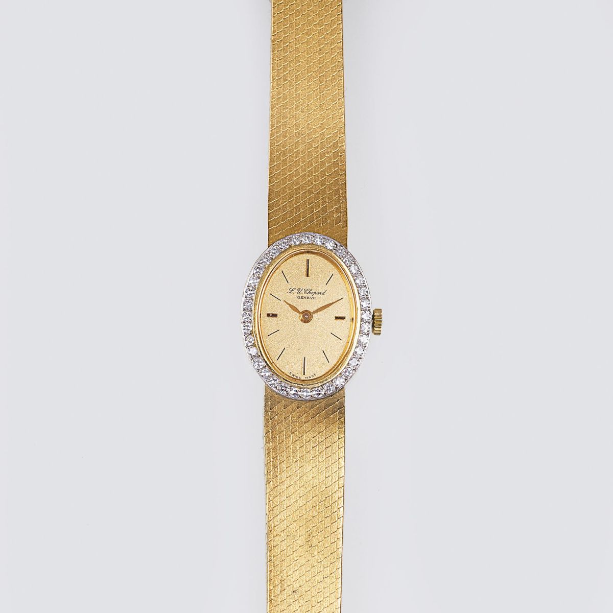 Chopard - A Vintage Ladie's Wristwatch with Diamonds A Vintage Ladie's Wristwatch with Diamonds
