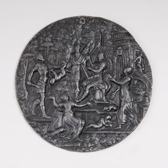 A Reliefed Plaque 'The Judgment of Solomon'