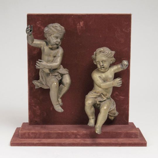 A Pair of Floating Baroque Cupids