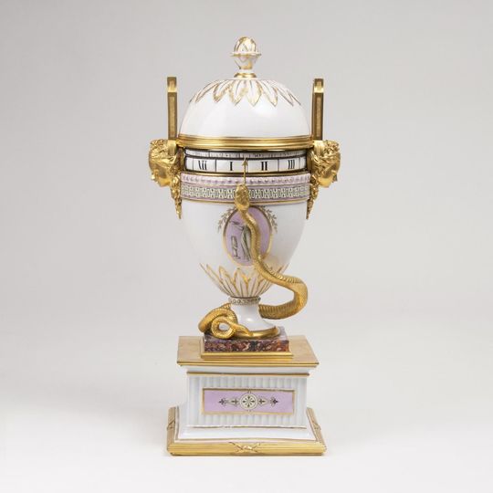 A rare classical Cercle Tournant Vase Clock