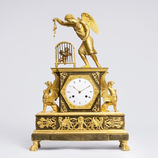 A rare Empire Penduel 'Allegory of Victorious Amor'