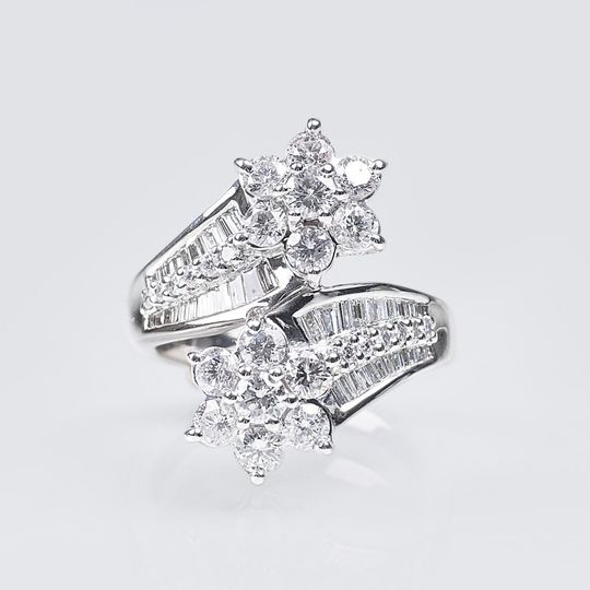 A Diamond Blossom Ring