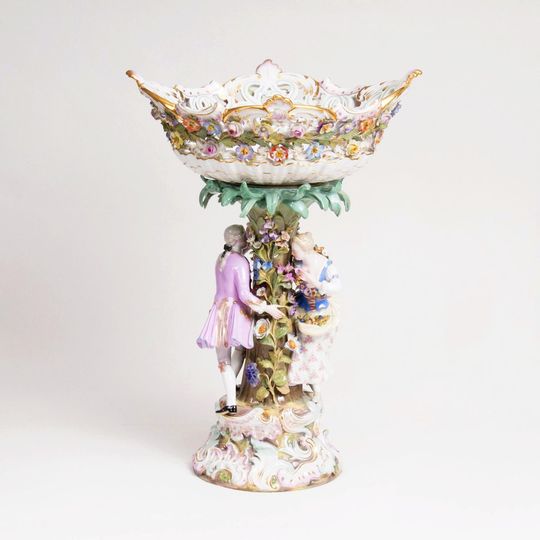 A large Centerpiece with a Gallant Couple