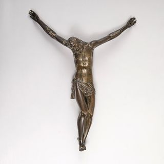 Frühe Bronze-Figur 'Corpus Christi'