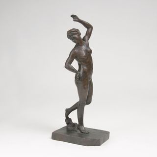 Deutscher Bildhauer, tätig um 1930 - A Bronze Figure 'Descending Female' A Bronze Figure 'Descending Female'