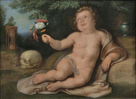 Vanitas with Putto
