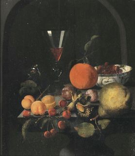 Table Still Life with Orange